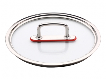 Stainless Steel Saucepan, Casserole with Glass Lid