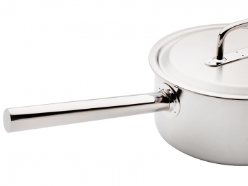 Stainless Steel Saucepan, Casserole with Steel Lid