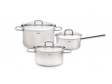 Stainless Steel Saucepan, Casserole with Steel Lid