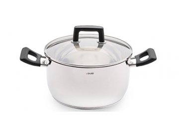 Stainless Steel Saucepan, Casserole with Bakelite Handle