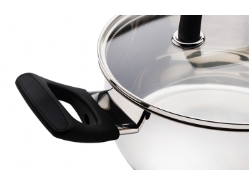 Stainless Steel Saucepan, Casserole with Bakelite Handle