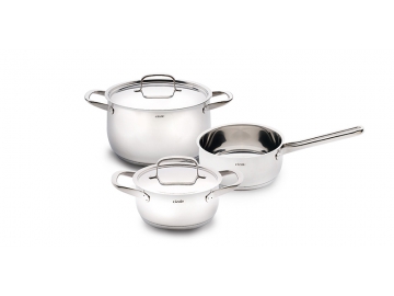 Stainless Steel Saucepan, Casserole with Hollow Metal Handle