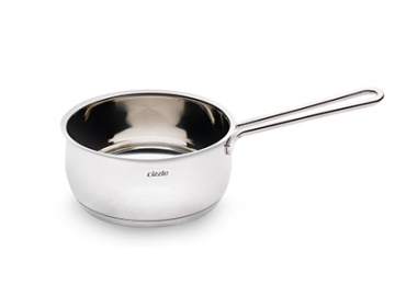 Stainless Steel Saucepan, Casserole with Solid Metal Handle