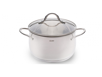 Stainless Steel Saucepan, Casserole with Solid Metal Handle