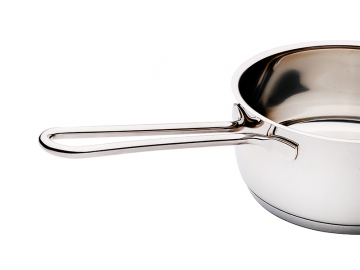 Stainless Steel Saucepan, Casserole with Solid Metal Handle