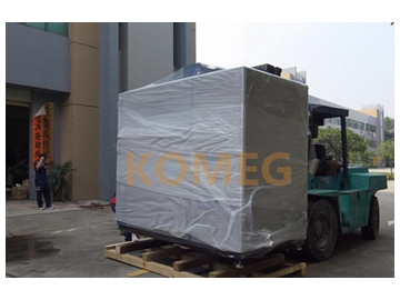 Thermal shock testing chamber in delivery