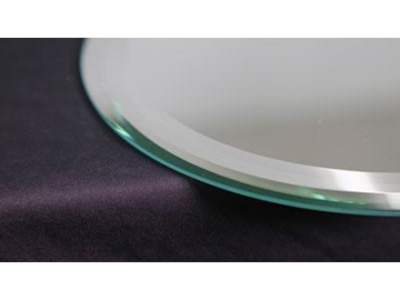Oval Frameless Bathroom Mirror