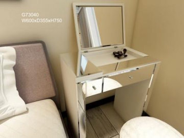 Makeup Vanity and Dressing Table with Glass Mirror