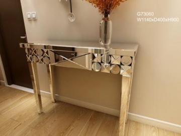 Mirror Glass Decorative Entryway Table