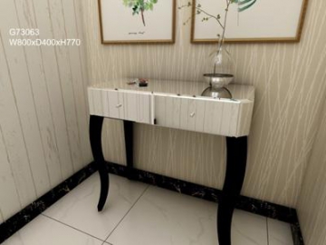 Mirror Glass Decorative Entryway Table