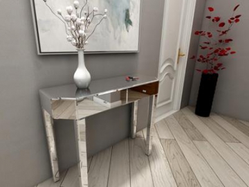 Mirror Glass Decorative Entryway Table