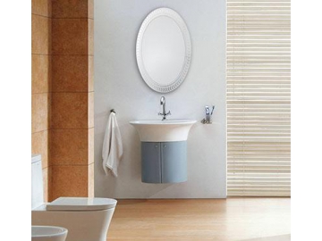 Oval Frameless Bathroom Mirror
