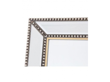 Rectangular Wood Frame Bathroom Mirror