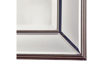 Rectangular Wood Frame Wall Mirror