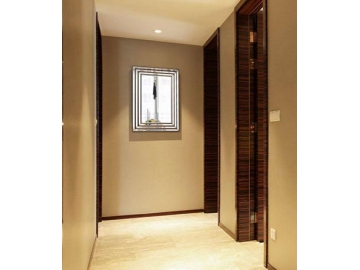 Rectangular Wood Frame Wall Mirror