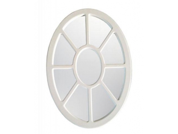 Oval Framed Wall Glass Mirror