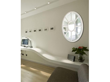 Oval Framed Wall Glass Mirror