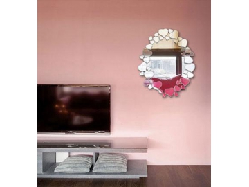 Oval Framed Wall Glass Mirror