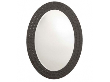 Oval Framed Wall Glass Mirror