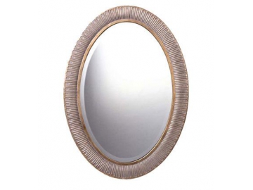 Oval Framed Wall Glass Mirror