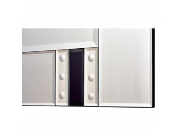 Fiberboard Framed Rectangular Glass Mirror