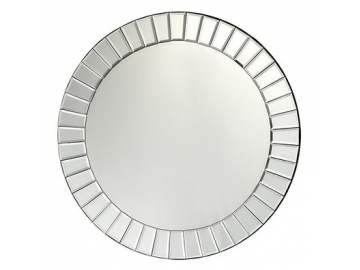 Round MDF Framed Glass Mirror