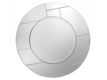 Round MDF Framed Glass Mirror