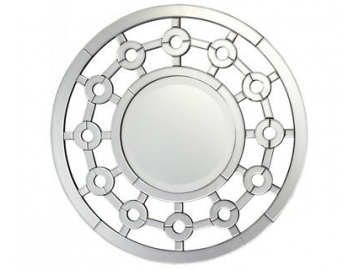 Round MDF Framed Glass Mirror