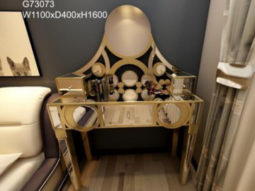 Makeup Vanity and Dressing Table with Glass Mirror