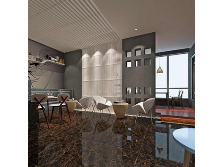 Dark Color Glazed Polished Porcelain Tile