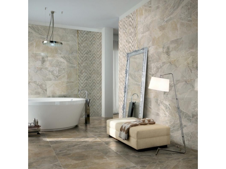 Beige and Tan Marble Tile