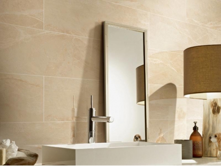 Beige and Brown Marble Tile