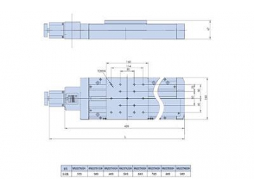 WN200TA(50-600)H  Motorized Linear Stage