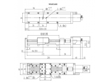 WN160TA(50-400)H High Precision Motorized Linear Stage