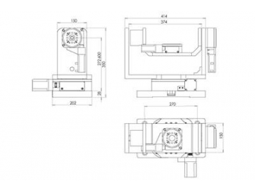 WN303RA200MD Multi-Axis Continuous Rotation Staged