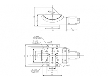 WN03GA45 Motorized Goniometer Stages