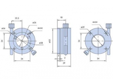 Adjustment Screw Rotation stages
