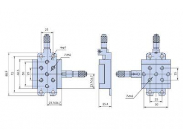 WN203WM13L Manual Dual-axis Linear Stages