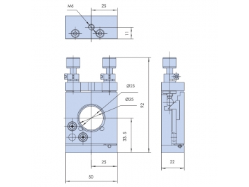 Beamsplitter / Kinematic Mirror Mount