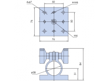 φ38mm Optical Rod Clamps