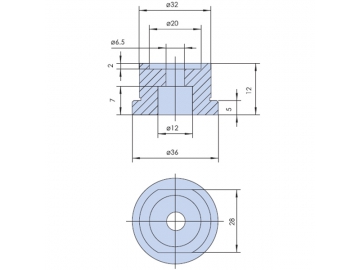 φ28mm Optical Pedestals Spacer