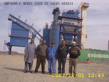 Asphalt Plant 320t/h, Item AMP4000-C 4300kg per batch mixing system