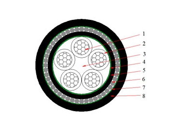 0.6/1 kV N2XRY Cable (CU/XLPE/SWA/PVC)