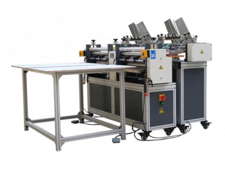 High Speed automatic double heads board feeding and applying glue machine ,cardboard coating glue machine, anilox roller gluing