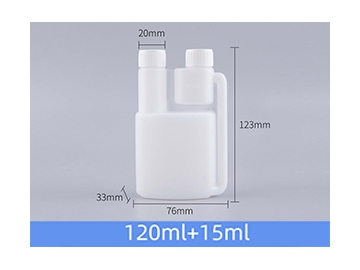 HDPE Bottle, Plastic Twin Neck Bottle