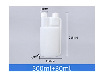 HDPE Bottle, Plastic Twin Neck Bottle