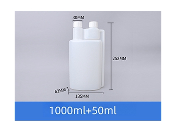 HDPE Bottle, Plastic Twin Neck Bottle