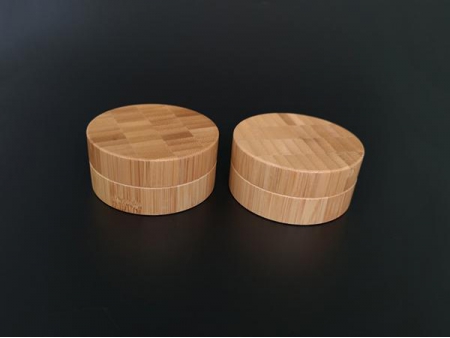 5g~50g Plastic Jar, PP Lined Bamboo Jar