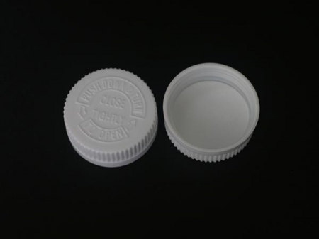 Child Resistant plastic cap, 18mm~38mm PP Cap