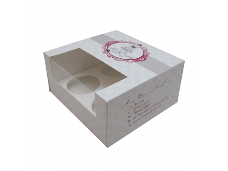 Paperboard Cupcake Box, Custom Printed Paper Box